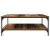 vidaXL Coffee Table Old wood 100 x 100 x 40 cm Engineered Wood