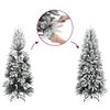 vidaXL Artificial Christmas Tree with 300 LEDs with Stand White 240 cm