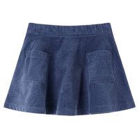 Kids' Skirt with Pockets Corduroy Navy 92