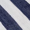 vidaXL Hand-woven Chindi Rug Cotton 200x290 cm Blue and White
