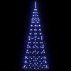 vidaXL LED Christmas Tree with 390 LEDs with Stand Blue 250 cm Iron