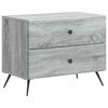 vidaXL Bedside Cabinet Grey Sonoma 62 x 34.5 x 47.5 cm Engineered Wood