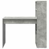 vidaXL Desk with Shelf Concrete Grey 113 x 54 x 120 cm Engineered Wood