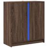 vidaXL Sideboard with LED Brown Oak 77x34x85 cm Engineered Wood