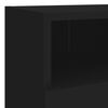 vidaXL TV Wall Cabinet Black 40x30x30 cm Engineered Wood