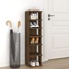 vidaXL Shoe Rack Brown Oak 27.5x27x102 cm Engineered Wood