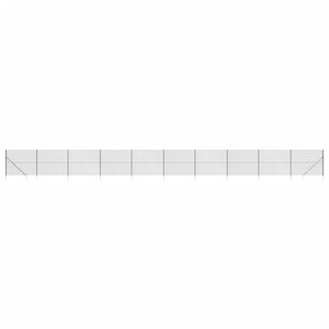 vidaXL Chain Link Fence with Spike Anchors Anthracite 1.6x25 m