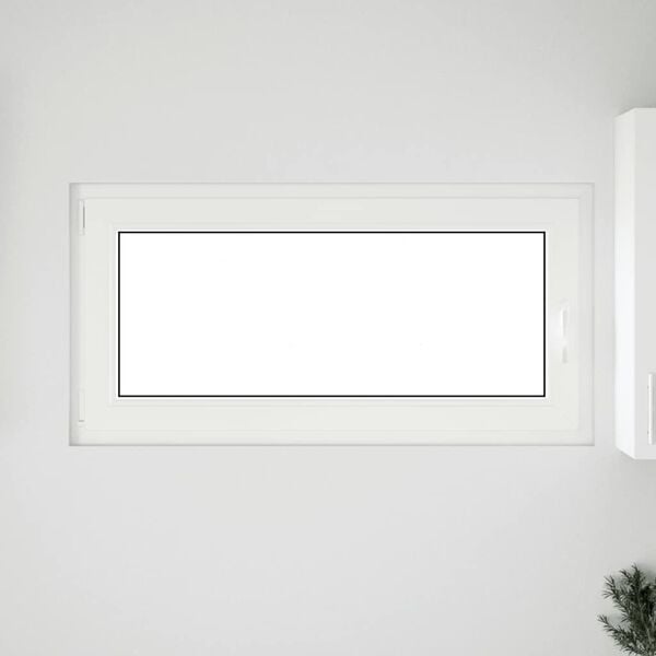 vidaXL Basement Window "RISOR" 120x60 cm Tilt&Turn DIN Left White