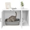 vidaXL Cat House White 85 x 55 x 50 cm Engineered Wood