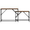 vidaXL Console Table 2 pcs Old Wood 100 x 28 x 75 cm Engineered Wood