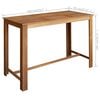 vidaXL Bar Table Solid Acacia Wood 150x70x105 cm