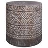vidaXL Parasol Base 23 kg White Washed Solid Wood Cylindrical