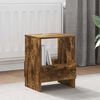 vidaXL Magazine Rack Smoked Oak 35 x 30 x 45 cm