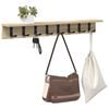 vidaXL Wall-Mounted Coat Rack Sonoma Oak 80 x 10.5 x 10.5 cm