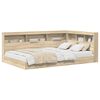 vidaXL Bookcase Bed Sonoma Oak 120 x 190 cm Engineered wood