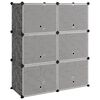 vidaXL Shoe Rack Black 84.5x31x93.5 cm PP
