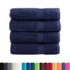 vidaXL Premium Bath Towels "SOLUND" 4 pcs Navy Blue 100x150 cm 600 gsm
