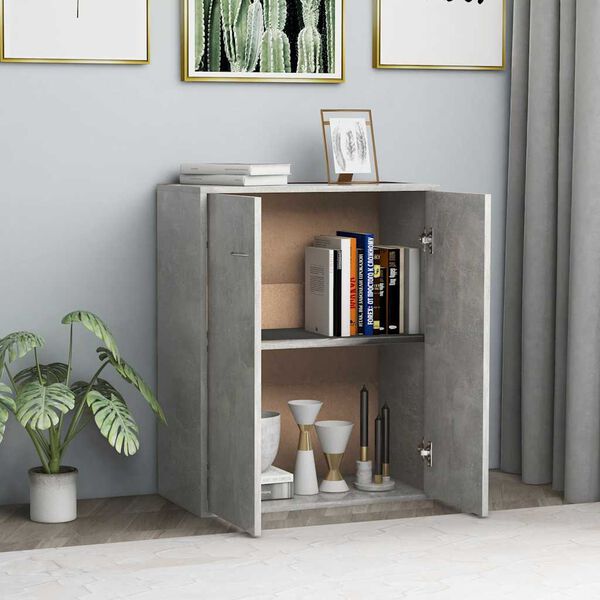 vidaXL Sideboard Concrete Grey 60x30x75 cm Engineered Wood