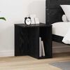 vidaXL End Table Black Oak 37 x 32 x 40 cm Engineered Wood