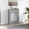 vidaXL Fireplace Surround Concrete Grey 75x20x87.5 cm Engineered Wood