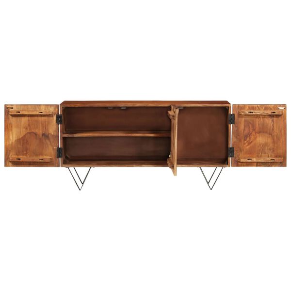 vidaXL Sideboard 110x35x56 cm Solid Wood Mango