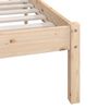 vidaXL Bed Frame without Mattress Solid Wood Pine King Size