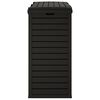 vidaXL Outdoor Garbage Bin Black 78x41x86 cm Polypropylene