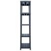 vidaXL Storage Shelf Rack Black 500 kg 90x60x180 cm Plastic