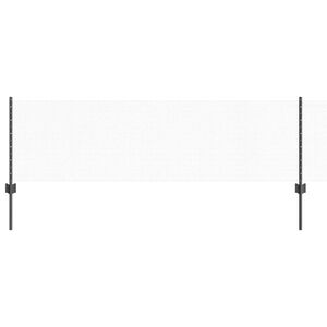 vidaXL Hexagonal Fence with Post 50 x 0.6 m PVC-Coated Steel Grey Mesh
