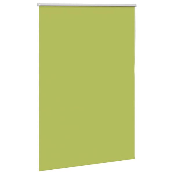 vidaXL Roller Blind Blackout Leaves Green 110x175 cm Fabric Width 105.7 cm Polyester