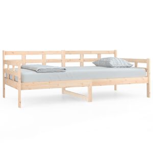 vidaXL Day Bed without Mattress Solid Wood Pine 90x190 cm Single