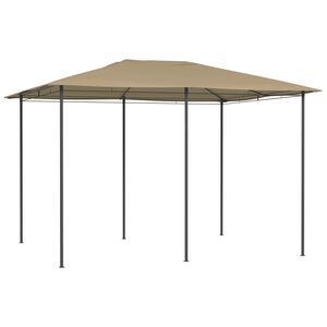 vidaXL Gazebo 3x4x2.6 m Taupe 160 g/m²