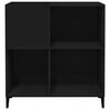 vidaXL Record Cabinet Black 84.5x38x89 cm Engineered Wood