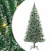 vidaXL Artificial Christmas Tree Snow Flocked with LED Light 240 cm