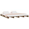 vidaXL Pallet Bed without Mattress Honey Brown 120x200 cm Solid Wood