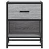 vidaXL Bedside Cabinet Grey Sonoma 40x31x50 cm Engineered Wood