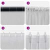 vidaXL Voile Curtain 2 pcs Light Grey 245 x 140 cm Polyester