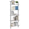vidaXL Bookshelf Grey Sonoma 60 x 24 x 168 cm Engineered wood