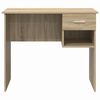 vidaXL Desk with Drawer Sonoma Oak 90 x 49 x 75 cm Engineered Wood