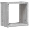 vidaXL Wall Shelves 2 pcs Grey 26 x 15 x 26 cm Engineered wood