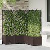 vidaXL Garden Planter 5 pcs Brown 120 x 120 x 143 cm Steel