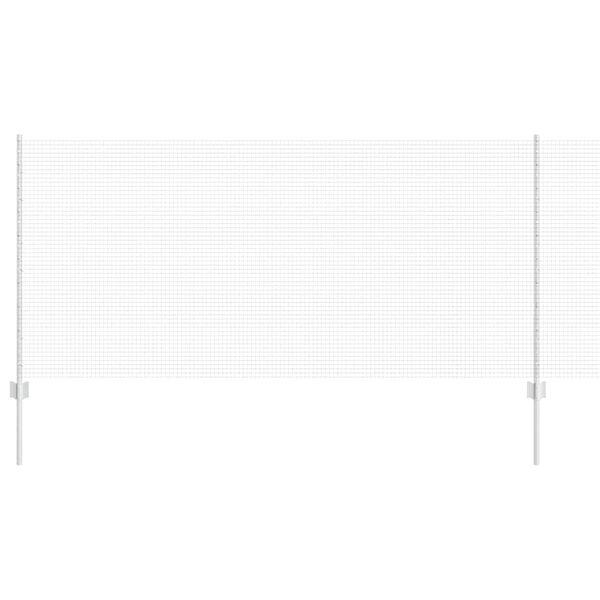 vidaXL Fence and Post Silver 1 x 50 m Steel