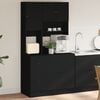 vidaXL Kitchen Cabinet Black 95x50x180 cm Engineered Wood