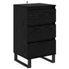 vidaXL Sideboard Black oak Engineered Wood