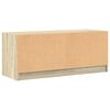 vidaXL TV Cabinet with Glass Doors Sonoma Oak 102x37x42 cm