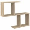vidaXL Wall Shelf Sonoma Oak 60 x 12 x 50.5 cm Engineered Wood