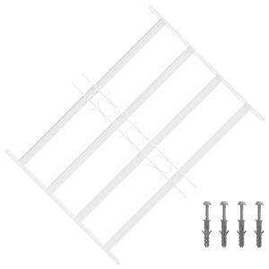 vidaXL Security Grille for Windows with 4 Crossbars 43-74 cm
