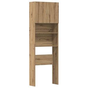 vidaXL Washing Machine Cabinet Artisan Oak 64x24x190 cm Engineered Wood