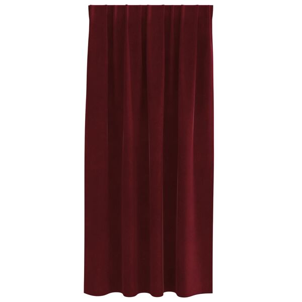 vidaXL Blackout Curtains 2 pcs Wine Red 140 x 175 cm Velvet