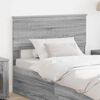 vidaXL Headboard Grey Sonoma 100 cm Engineered wood